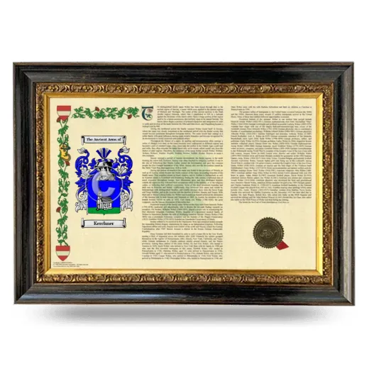 Kerchner Armorial Landscape Framed - Heirloom