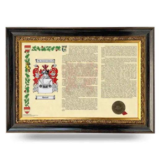 Ketrel Armorial Landscape Framed - Heirloom