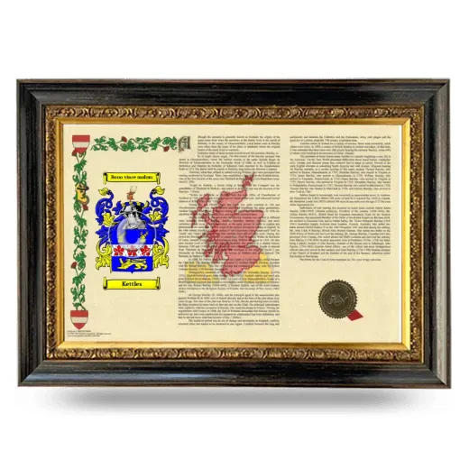 Kettles Armorial Landscape Framed - Heirloom