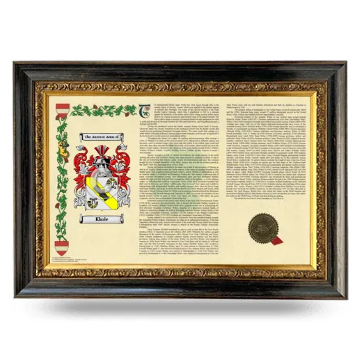 Khole Armorial Landscape Framed - Heirloom