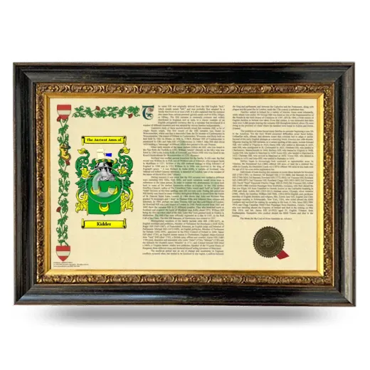 Kidder Armorial Landscape Framed - Heirloom