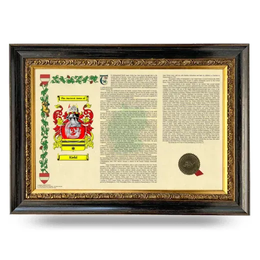 Kiehl Armorial Landscape Framed - Heirloom