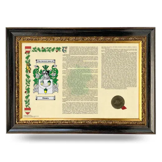 Kientz Armorial Landscape Framed - Heirloom