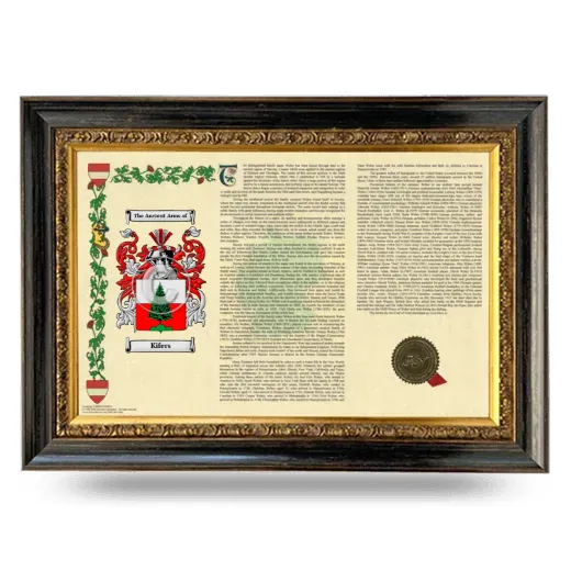 Kifers Armorial Landscape Framed - Heirloom