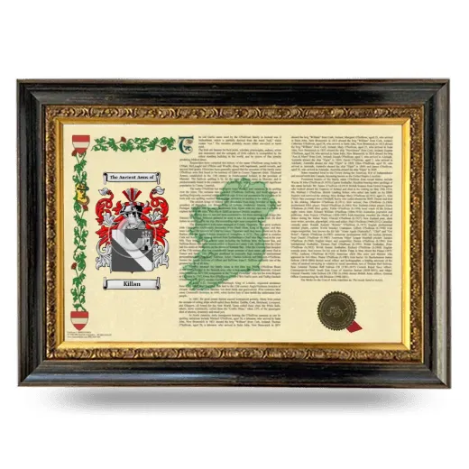 Killan Armorial Landscape Framed - Heirloom