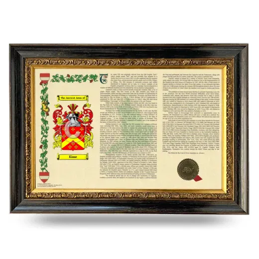 Kime Armorial Landscape Framed - Heirloom