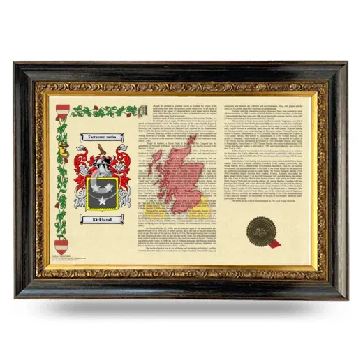 Kirkland Armorial Landscape Framed - Heirloom