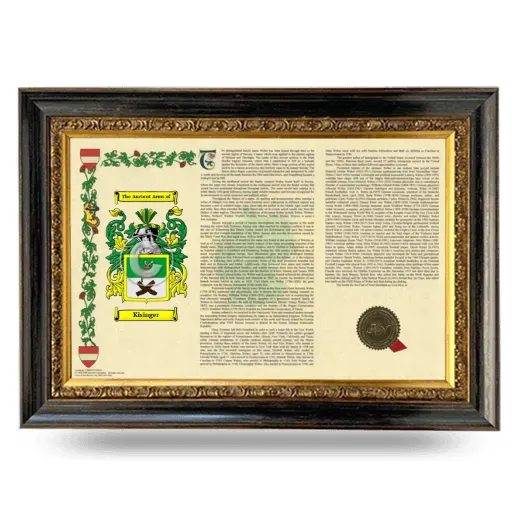 Kisinger Armorial Landscape Framed - Heirloom