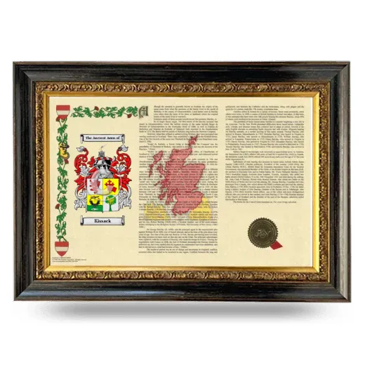 Kissack Armorial Landscape Framed - Heirloom