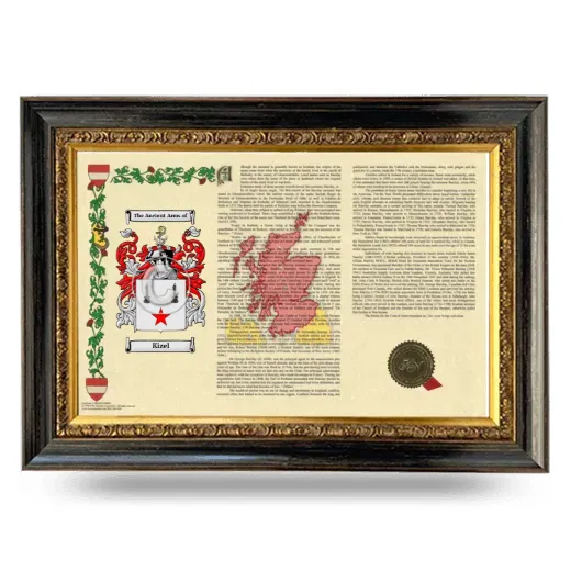 Kizel Armorial Landscape Framed - Heirloom