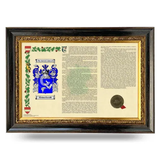 Kleinschmidt Armorial Landscape Framed - Heirloom