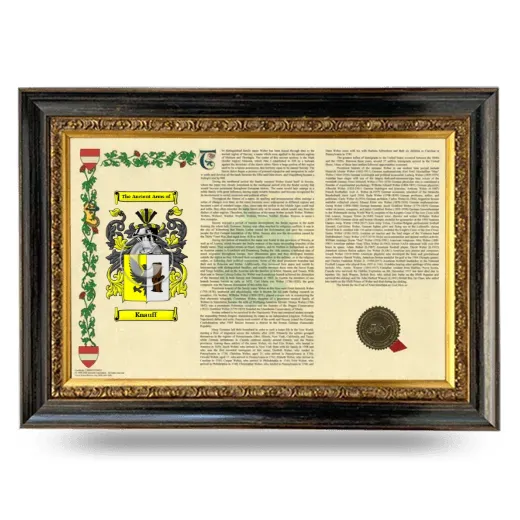 Knauff Armorial Landscape Framed - Heirloom