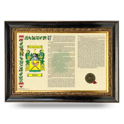 Knittel Armorial Landscape Framed - Heirloom