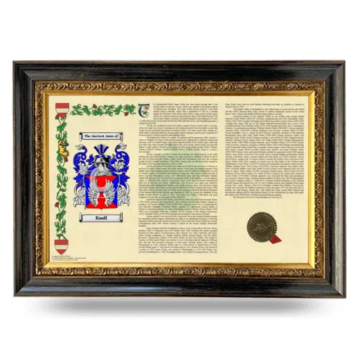 Knoll Armorial Landscape Framed - Heirloom