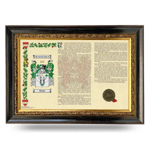 Knout Armorial Landscape Framed - Heirloom