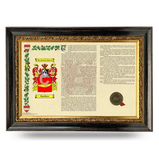 Knudson Armorial Landscape Framed - Heirloom
