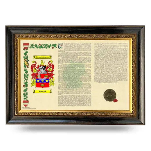 Konrad Armorial Landscape Framed - Heirloom