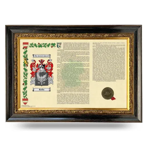 Koths Armorial Landscape Framed - Heirloom