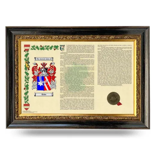 Kriss Armorial Landscape Framed - Heirloom