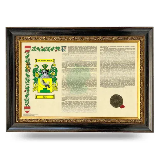 Kro Armorial Landscape Framed - Heirloom