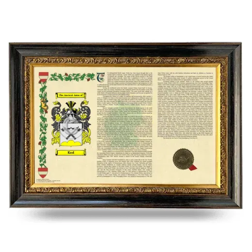 Krol Armorial Landscape Framed - Heirloom