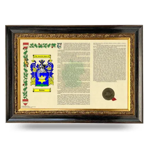 Kuber Armorial Landscape Framed - Heirloom