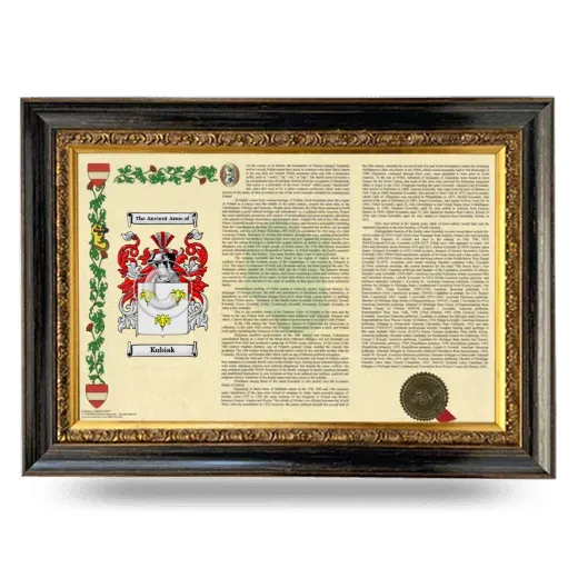Kubiak Armorial Landscape Framed - Heirloom