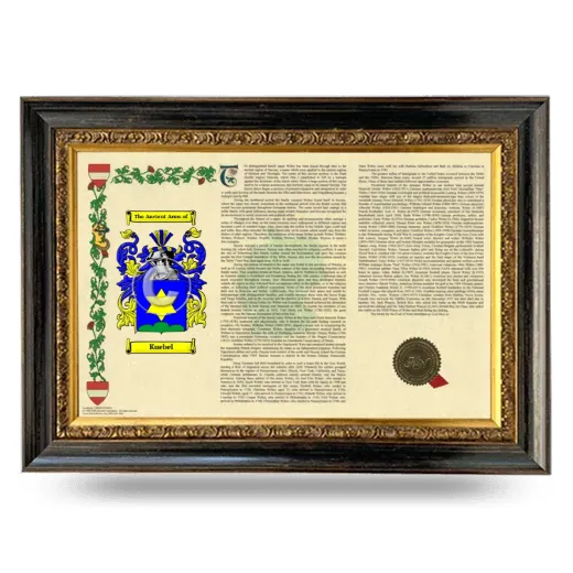 Kuebel Armorial Landscape Framed - Heirloom