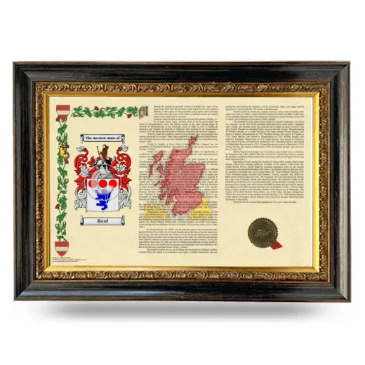 Kurd Armorial Landscape Framed - Heirloom
