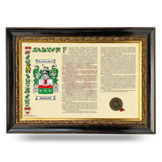 Kuykendall Armorial Landscape Framed - Heirloom