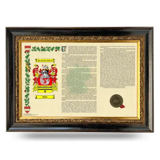 Kyler Armorial Landscape Framed - Heirloom
