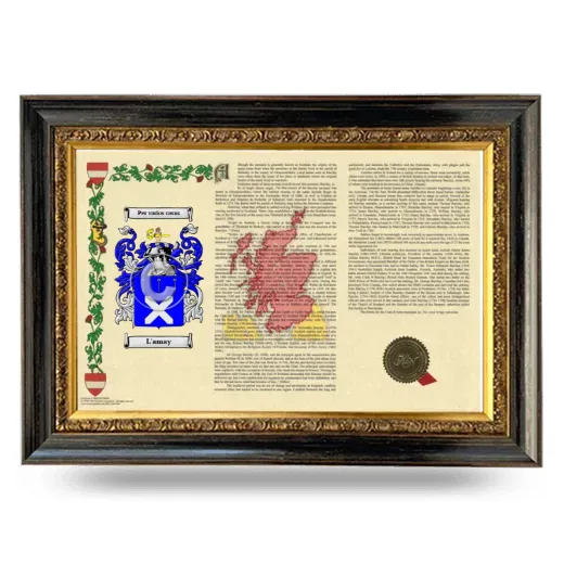 L'amay Armorial Landscape Framed - Heirloom