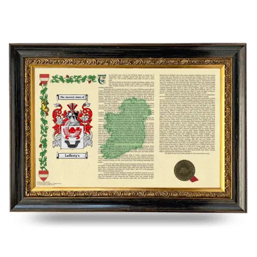 Lafferty's Armorial Landscape Framed - Heirloom