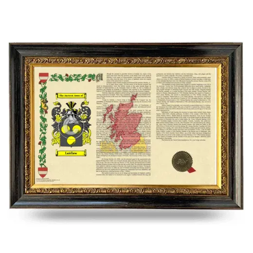 Laidlaw Armorial Landscape Framed - Heirloom