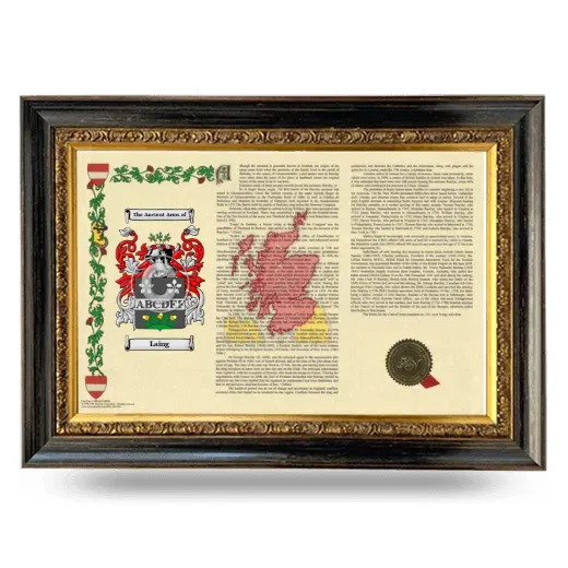 Laing Armorial Landscape Framed - Heirloom