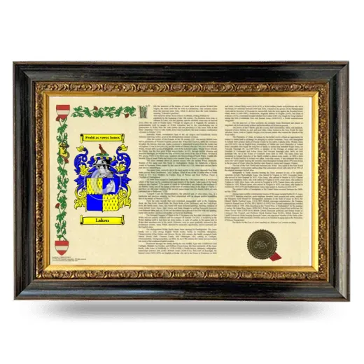 Laken Armorial Landscape Framed - Heirloom