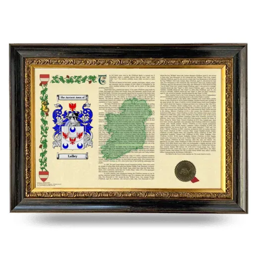 Lalley Armorial Landscape Framed - Heirloom