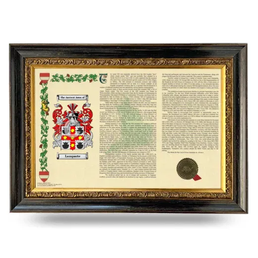 Lamparte Armorial Landscape Framed - Heirloom