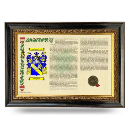 Lanphier Armorial Landscape Framed - Heirloom