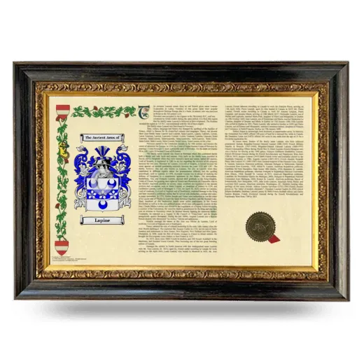 Lapine Armorial Landscape Framed - Heirloom