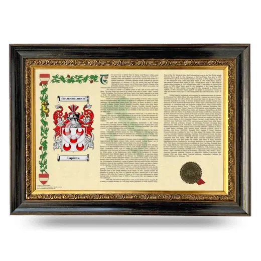 Lapinta Armorial Landscape Framed - Heirloom