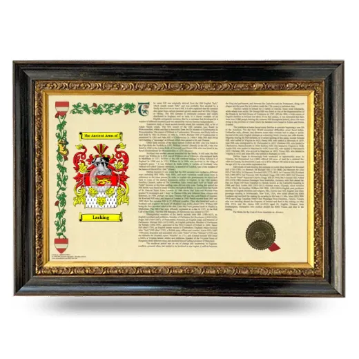 Larking Armorial Landscape Framed - Heirloom