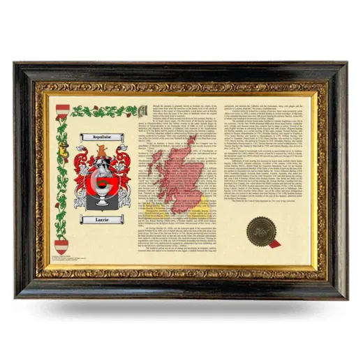 Larrie Armorial Landscape Framed - Heirloom