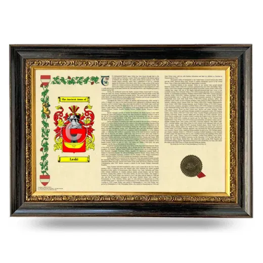 Laski Armorial Landscape Framed - Heirloom
