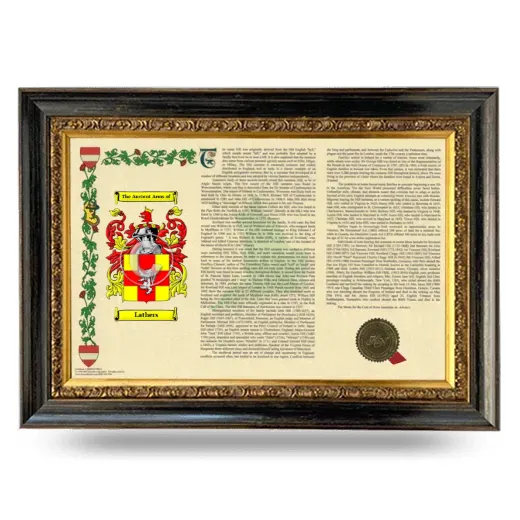 Lathers Armorial Landscape Framed - Heirloom