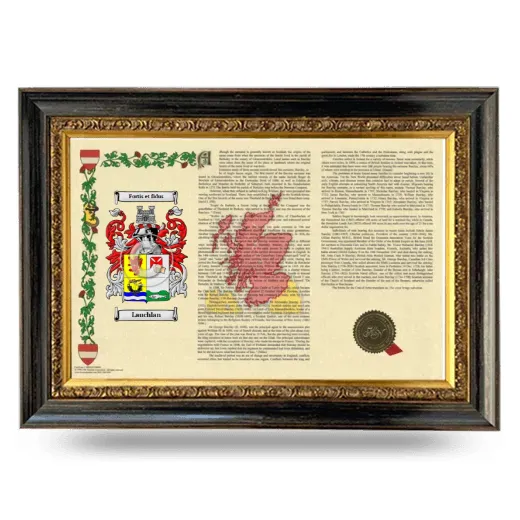 Lauchlan Armorial Landscape Framed - Heirloom