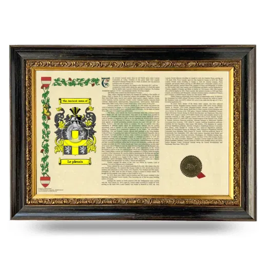 Le plessis Armorial Landscape Framed - Heirloom