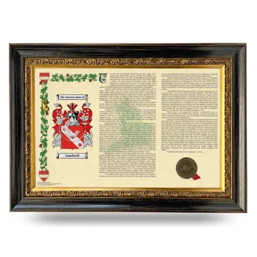 Leadwall Armorial Landscape Framed - Heirloom