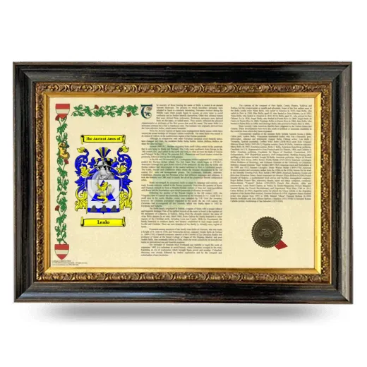 Lealo Armorial Landscape Framed - Heirloom