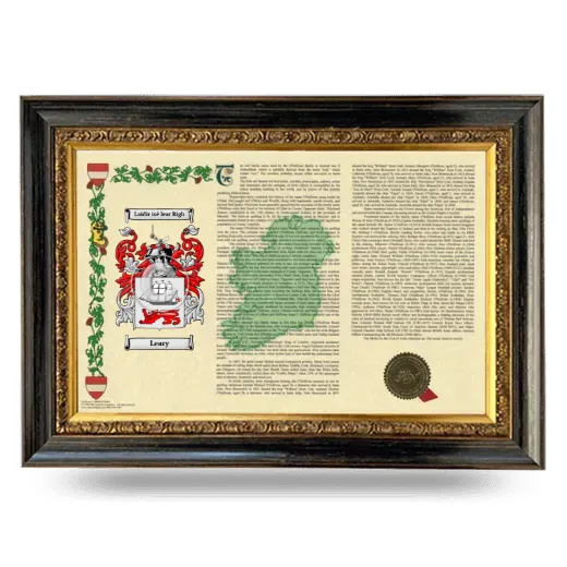 Leary Armorial Landscape Framed - Heirloom